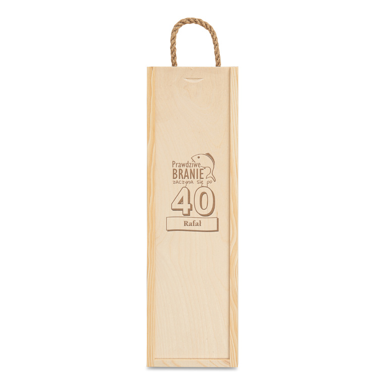 Pudełko na wino NA PREZENT Z OKAZJI 40 URODZIN
