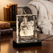 Fotolampka – statuetka 130x100x30 mm z grawerunkiem zdjęcia rodzinnego 2D