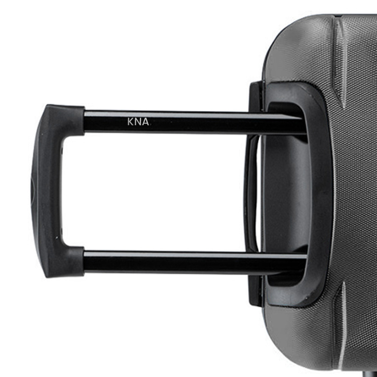 Personalizowana walizka kabinowa Puccini – czarna, GRAWEROWANE INICJAŁY