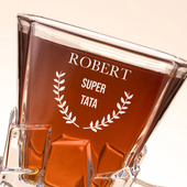 Szklanka do whisky PREMIUM z grawerem „Super Tata” – NA DZIEŃ OJCA
