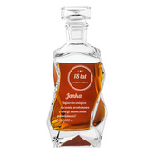 Karafka łamana do whisky na prezent urodzinowy 18 LAT