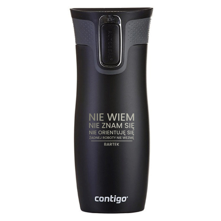 Kubek termiczny Contigo – ŻADNEJ ROBOTY NIE WEZMĘ!