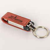 Pamięć USB w skórze z grawerem MEGA AGENT + IMIĘ