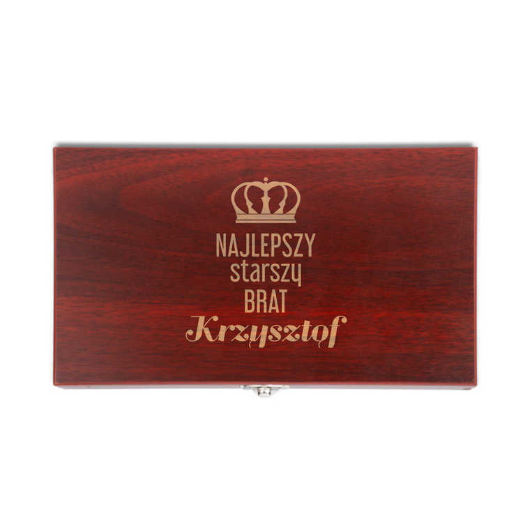 PREZENT DLA STARSZEGO BARATA - zestaw do wina z TWOIM GRAWEREM