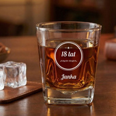 Szklanka do whisky na prezent na 18 URODZINY z twoim grawerem