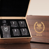 Zestaw do whisky z grawerem dla pracownika STRAŻY OCHRONY KOLEI 