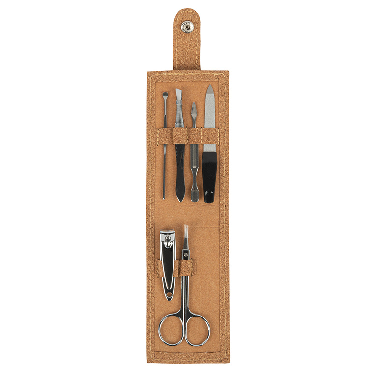 Zestaw do manicure w korkowym etui GRAWEROWANY PREZENT DLA PRZYJACIÓŁKI