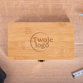 Zestaw 21 narzędzi w bambusowym etui GRAWER LOGA