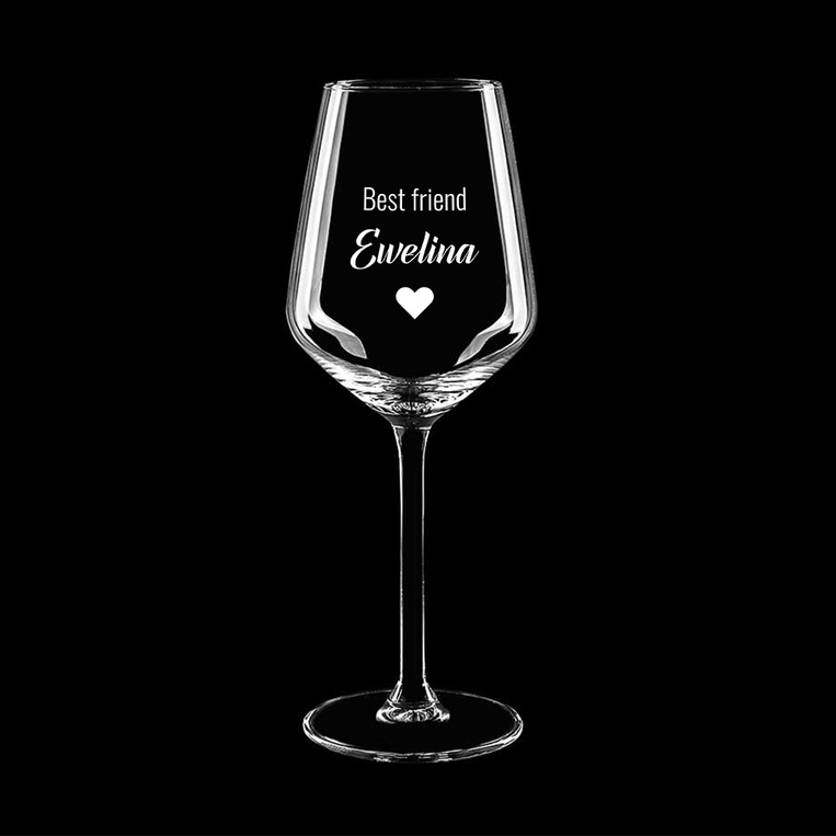Kieliszek do wina białego - prezent dla PRZYJACIÓŁKI Best Friend