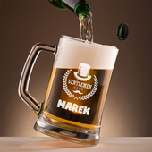 Kufel grawerowany GENTLEMEN CLUB + IMIĘ na prezent dla faceta z klasą