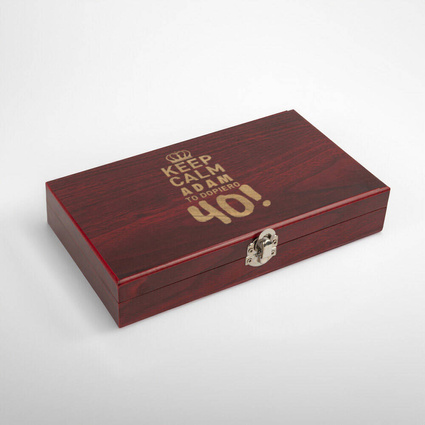 Zestaw do wina z grawerem na URODZINY - KEEP CALM