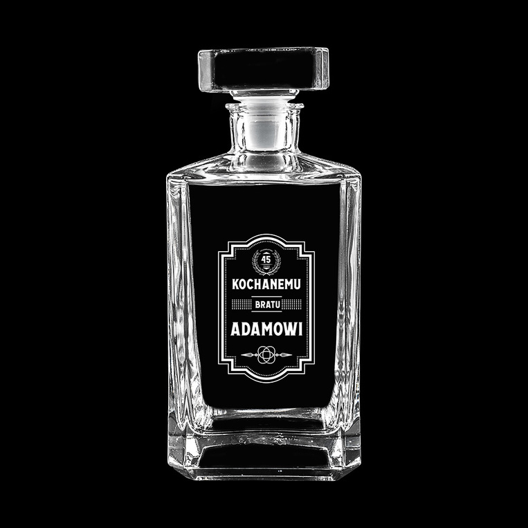 GRAWEROWANA karafka DO SZKOCKIEJ DLA BRATA na prezent