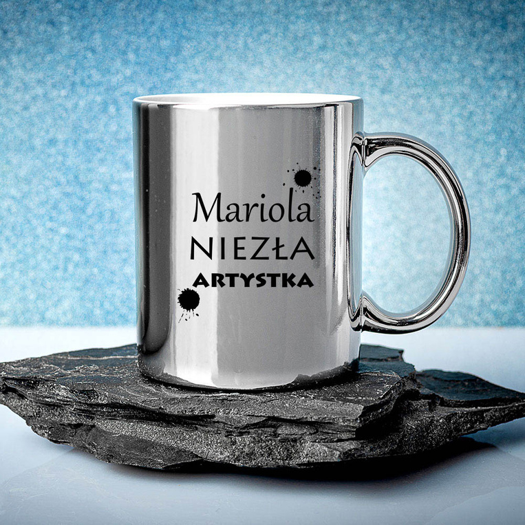 Personalizowany kubek z nadrukiem NIEZŁA ARTYSKA + IMIĘ