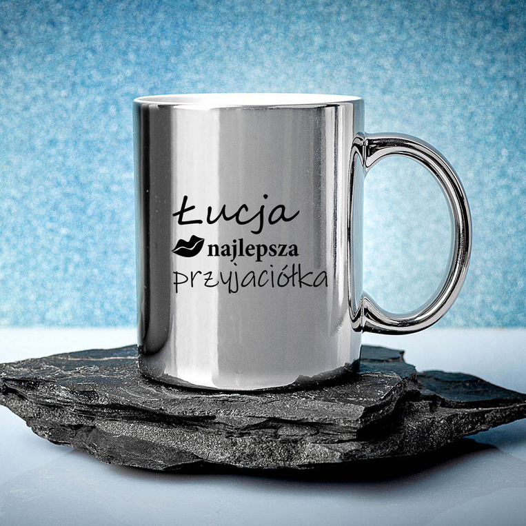 Kubek z nadrukiem DLA NAJLEPSZEJ PRZYJACIÓŁKI + IMIĘ