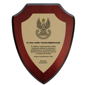 Dyplom tarcza z orzełkiem wojskowym DLA ŻOŁNIERZA NA EMERYTURĘ