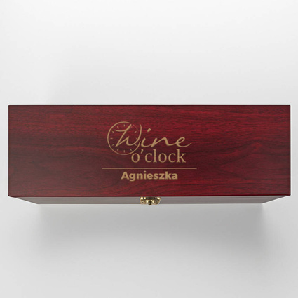 Pudełko do wina z akcesoriami PREZENT DLA WIELBICIELKI WINA