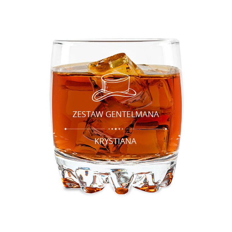 Szklanka do whisky DLA GENTLEMANA z twoim grawerem