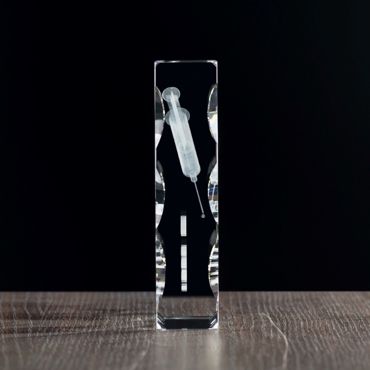 Statuetka Dla Pracownika Medycznego Pielęgniarki - grawer strzykawki i dedykacja