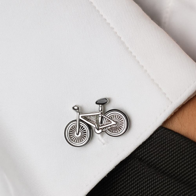 Spinki do mankietów ROWER – prezent DLA ROWERZYSTY I KOLARZA