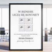 Personalizowany plakat DLA SZEFA BIZNESMENA – BIZNES I KONTAKTY