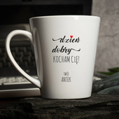 Personalizowany Kubek Latte dla ukochanej nadruk TWOJE IMIĘ