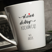 Personalizowany Kubek Latte dla ukochanej nadruk TWOJE IMIĘ
