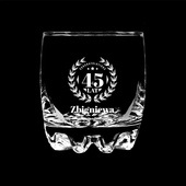 Szklanka grawer GRATULACJE Z OKAZJI 45 URODZIN