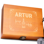 Kamienie do whisky z grawerem KEEP CALM DRINK WHISKY + imię