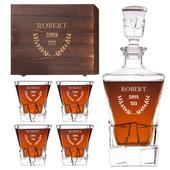 Zestaw Lodowy do whisky SUPER TATA – prezent na DZIEŃ OJCA, IMIENINY, URODZINY
