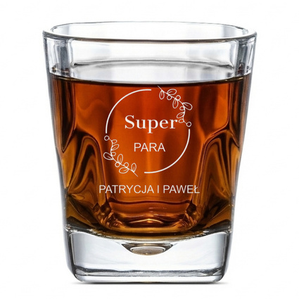 Personalizowana szklanka do whisky SUPER PARA + IMIONA