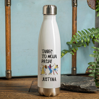 Personalizowana butelka termiczna DLA TANCERKI z nadrukiem