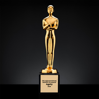Statuetka Oscara z grawerem – personalizowany prezent DLA SIOSTRY