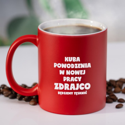 Personalizowany kubek z grawerem NA POŻEGNANIE KOLEGI Z PRACY – z humorem