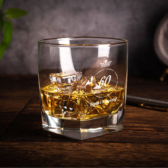 Szklanka do whisky 60 ROCZNICA ŚLUBU z grawerem