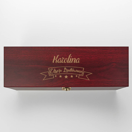 PREZENT dla niej Skrzynka na wino z akcesoriami EDYCJA LIMITOWANA