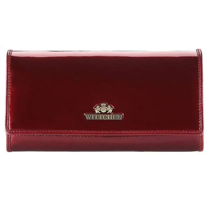 Portfel Wittchen damski bordowy lakierowany UPOMINEK FIRMOWY