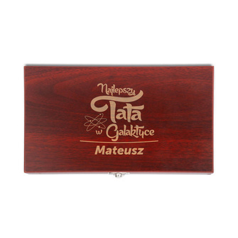 PREZENT DLA TATY z grawerem - personalizowany zestaw do wina