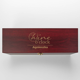 Pudełko do wina z akcesoriami PREZENT DLA WIELBICIELKI WINA