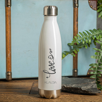 PERSONALIZOWANA butelka termiczna na prezent z miłości grawer LOVE + IMIĘ