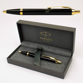 Długopis Parker IM i Etui Prestige - grawer inicjałów 