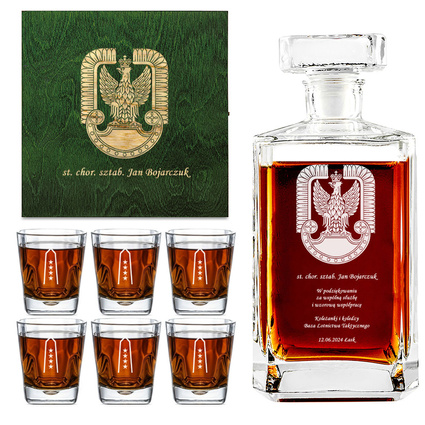 Prezent dla lotnika z okazji przejścia na EMERYTURĘ - zestaw do whisky
