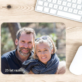 Podkładka pod mysz NA ROCZNICĘ ŚLUBU twoje zdjęcie + tekst