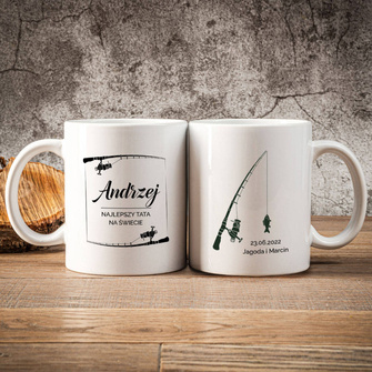 PERSONALIZOWANY kubek dla TATY WĘDKARZA