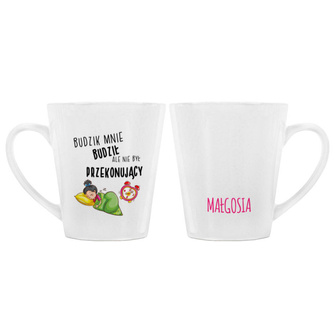 Personalizowany Kubek Latte DLA ŚPIOCHA z TWOIM NADRUKIEM