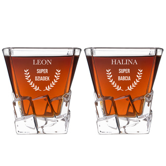 Szklanki Lodowe z grawerem – prezent DLA BABCI I DZIADKA