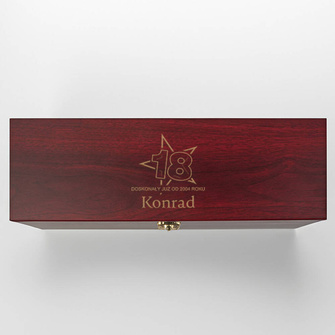 Pudełko do wina z akcesoriami - PREZENT NA 18-stkę