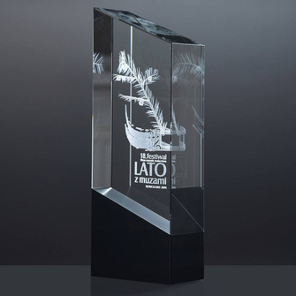 Statuetka 3D z Twoim Projektem - Grawerowanie Laserowe w Krysztale