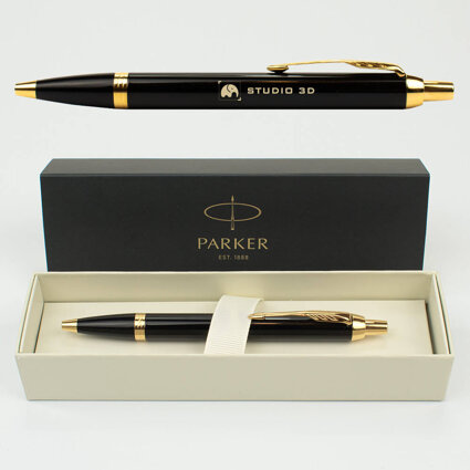 Długopis IM PARKER Złoty z grawerem Logo Firmy na prezent firmowy