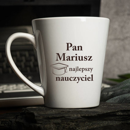 Kubek Latte z personalizowanym nadrukiem NAJLEPSZY NAUCZYCIEL