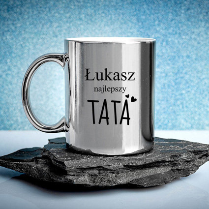 PERSONALIZOWANY KUBEK z nadrukiem NAJLEPSZY TATA + IMIĘ